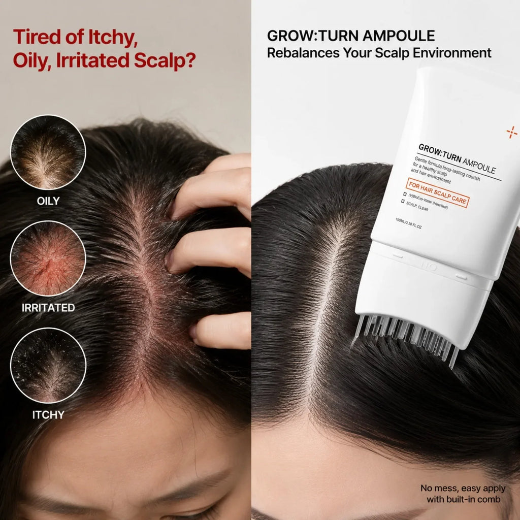 GROW:TURN Ampoule Scalp Serum – Nourishing Hair Root Treatment