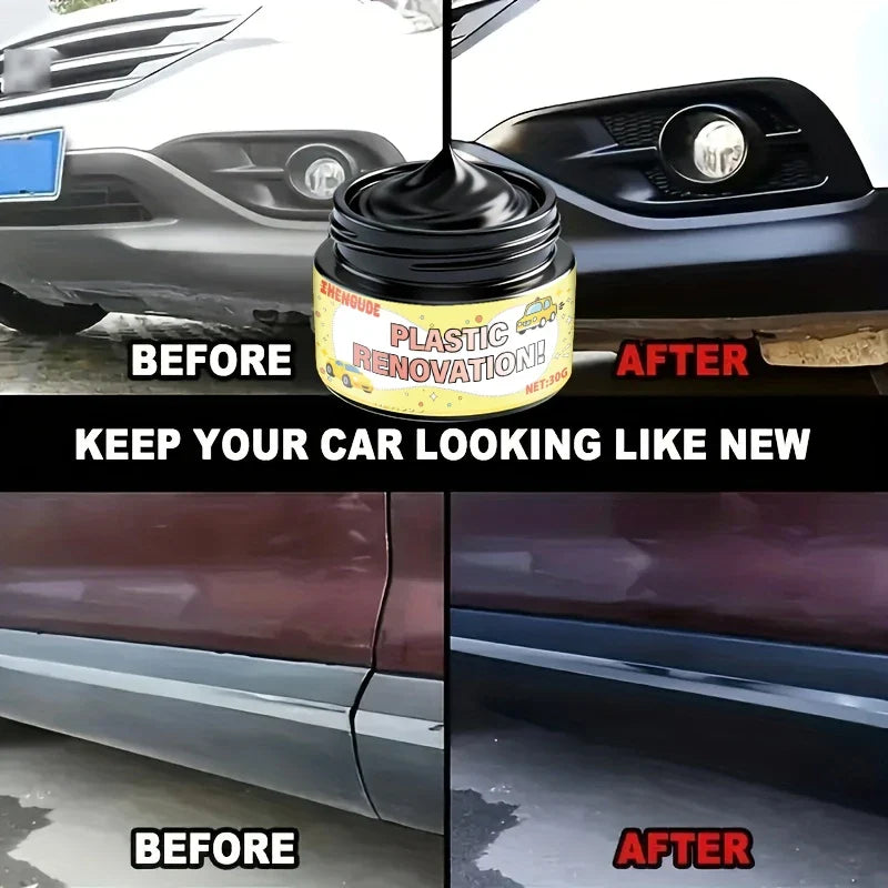 Car Interior Renovation Wax – Plastic, Rubber & Tire Polish