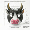 3D Cow Half Face Mask – Cosplay Carnival Halloween Costume