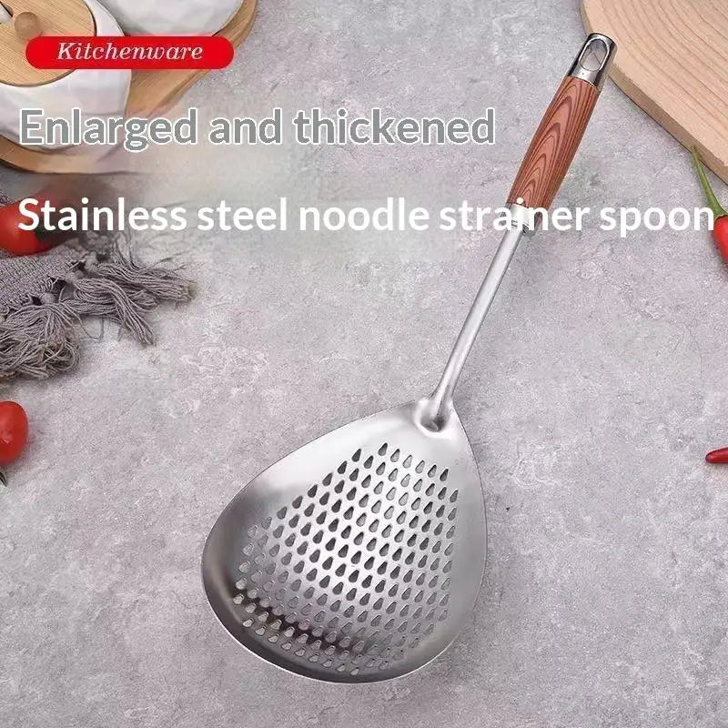Stainless Steel Spider Skimmer Strainer – Non-Slip Handle