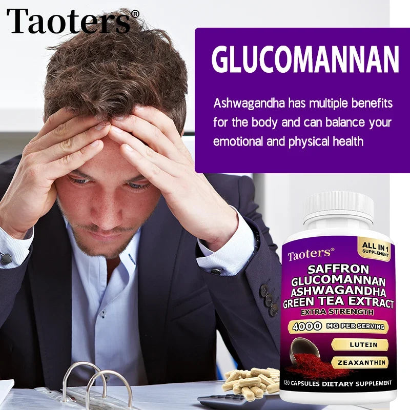 Saffron & Ashwagandha Supplement – Mood, Clarity & Cortisol