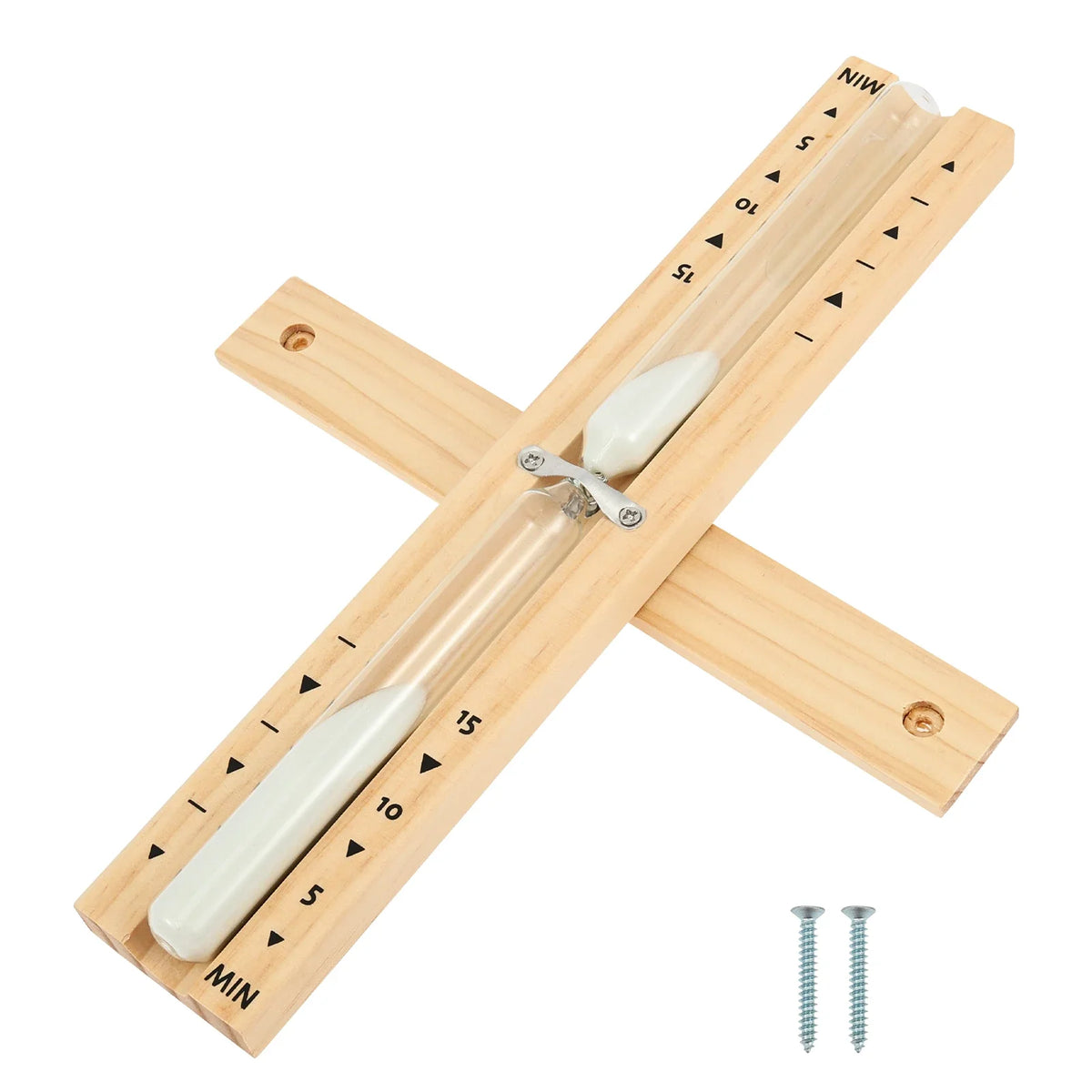 Wooden Sauna Hourglass Sand Timer – Wall Mounted 15 Min
