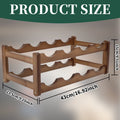 Wooden Wine Rack 2 or 3 Tier Countertop Bottle Holder