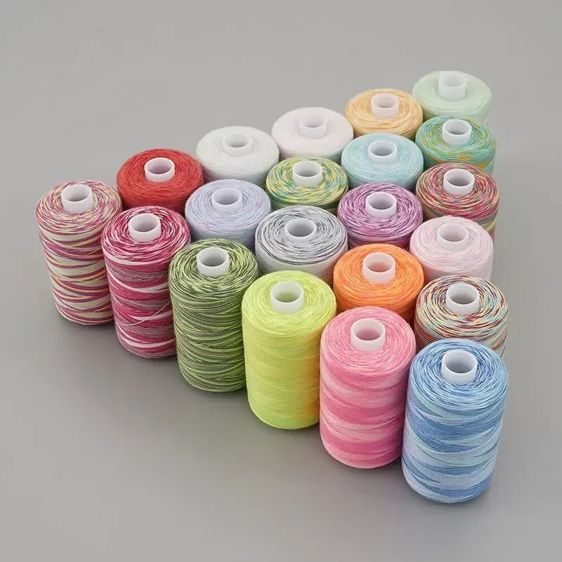 40S/2 Rainbow Variegated Embroidery Thread | Multicolor Gradient