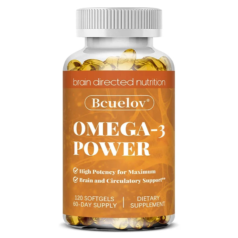 Omega-3 Fish Oil Softgels – DHA & EPA Non-GMO Supplement