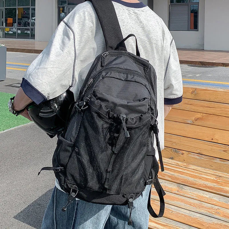 Nixie Large Waterproof Nylon Backpack – Unisex School Travel Bag