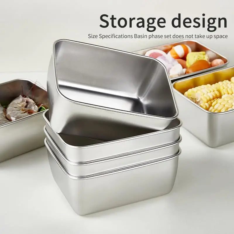 Stainless Steel Airtight Food Storage Container with Lid