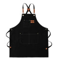 Canvas Apron with Tool Pockets – Oil-Proof Kitchen Apron