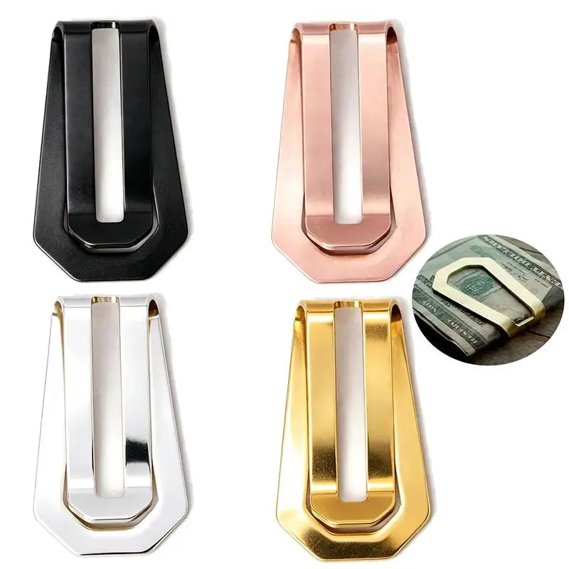 Stainless Steel Slim Money Clip & Card Holder | JETTING