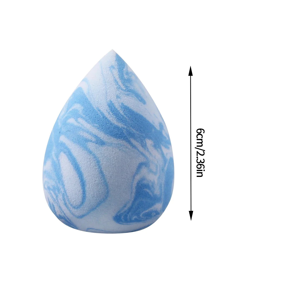 3-Pack Marble Makeup Sponge Eggs – Wet & Dry Foundation Puffs