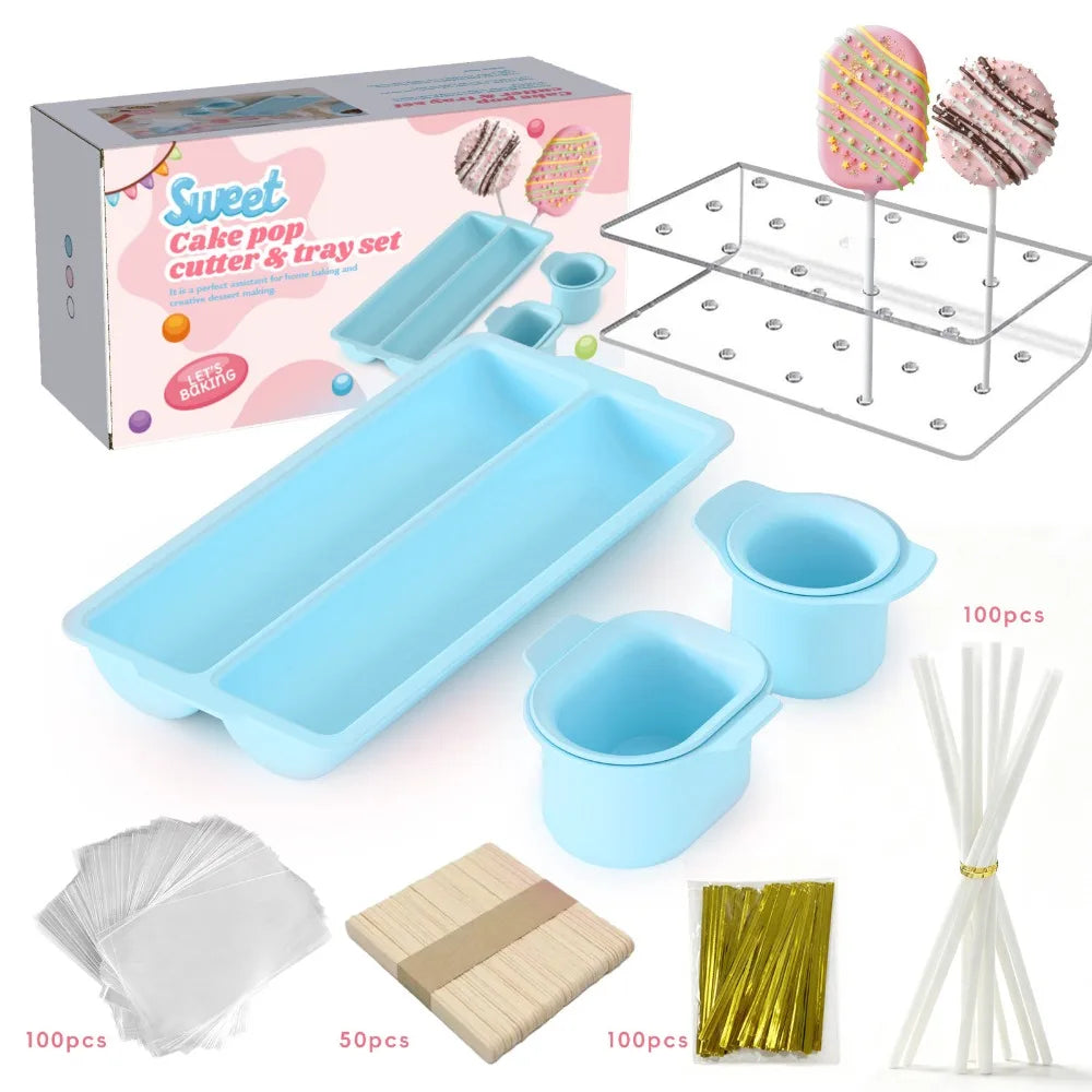 Cake Pop Mold Set with Acrylic Stand – Complete Baking Kit