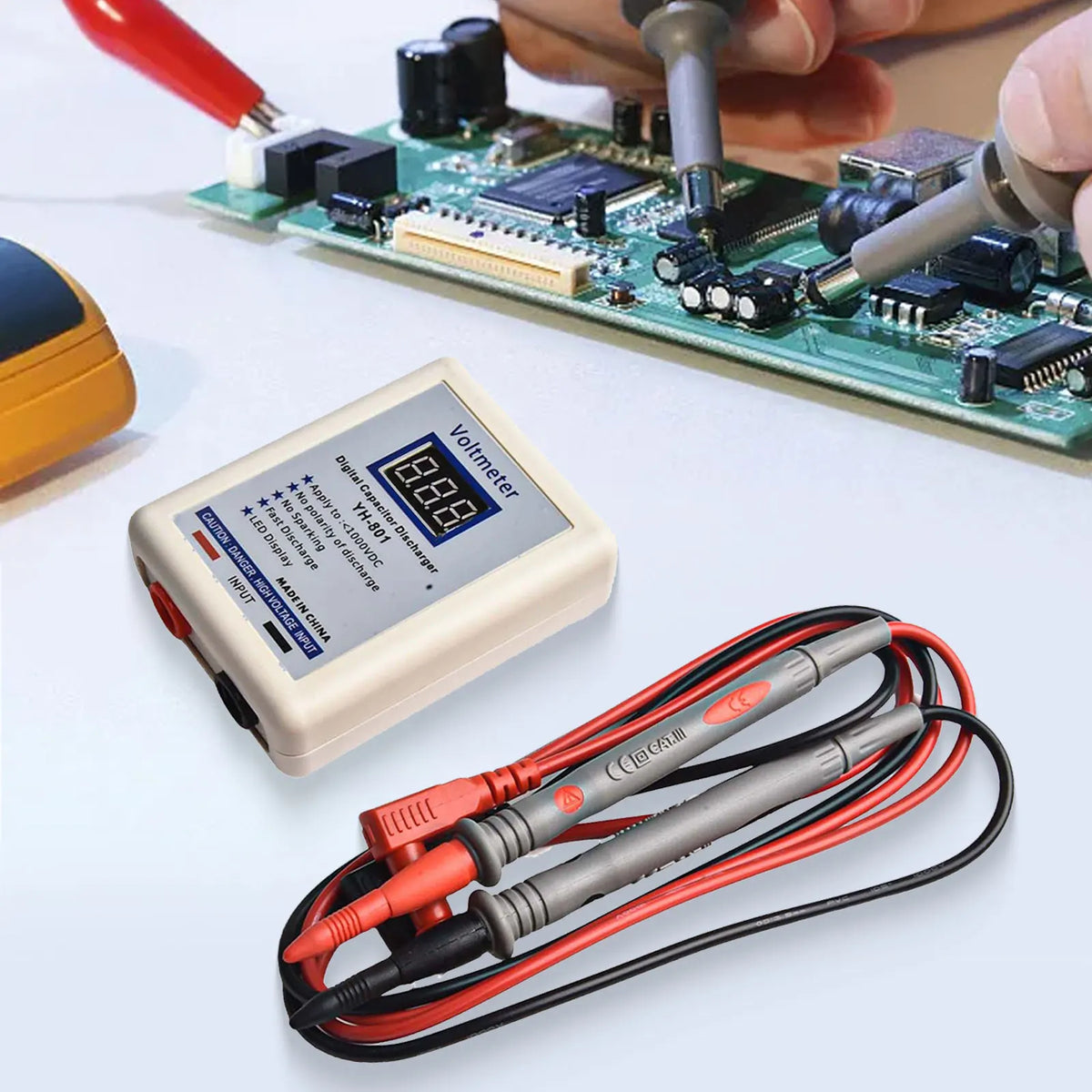 YMC-02 800V Capacitor Discharge Pen with DC Voltmeter
