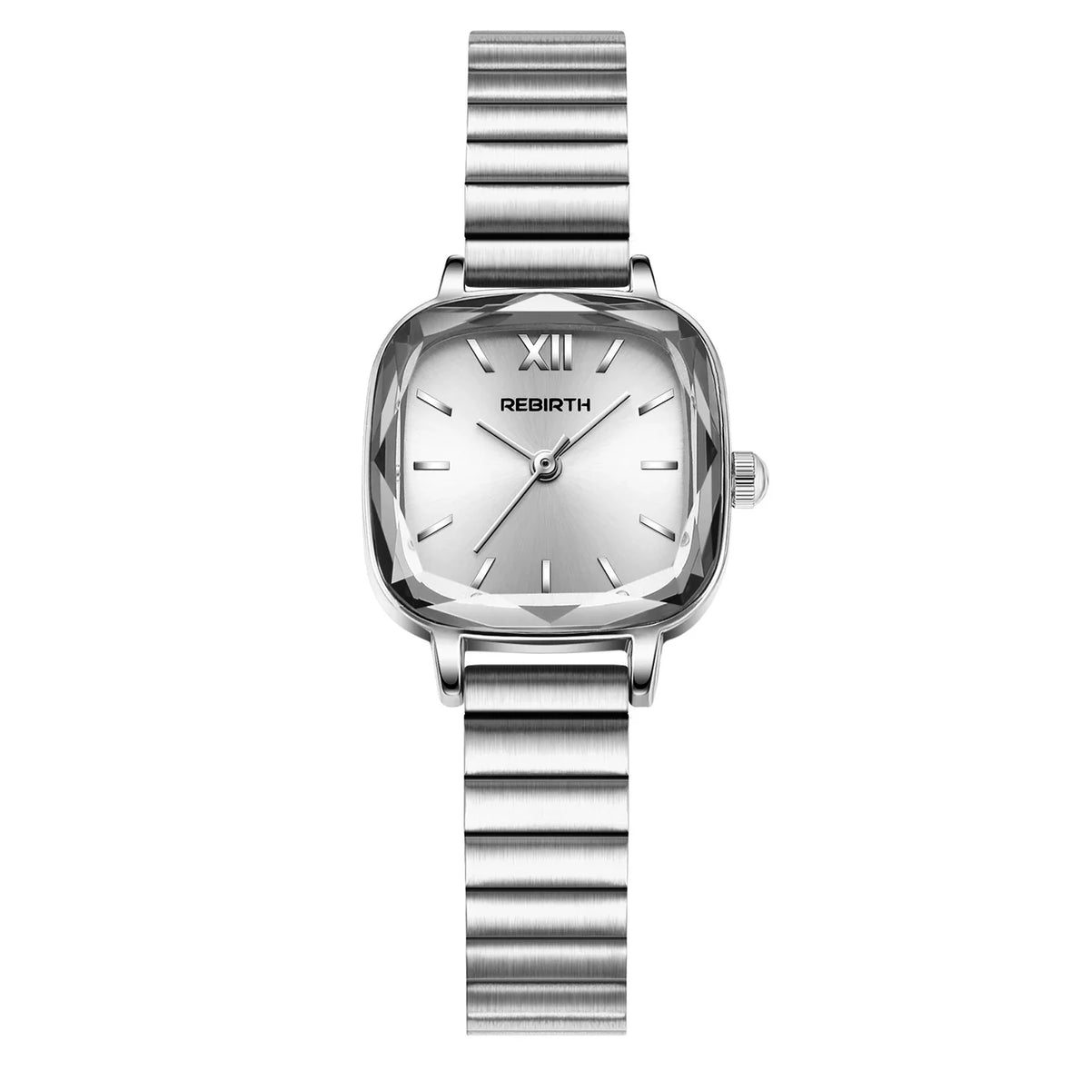 REBIRTH Women's Small Square Quartz Watch – Minimalist Style