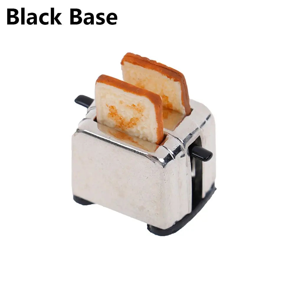 Miniature Dollhouse Toaster Set | 1:12 Kitchen Toy with Bread