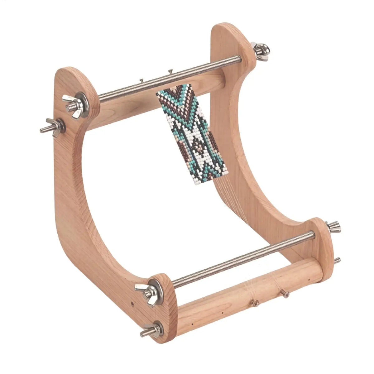 Wood Beading Loom – Adjustable Bracelet & Necklace Weaving Frame