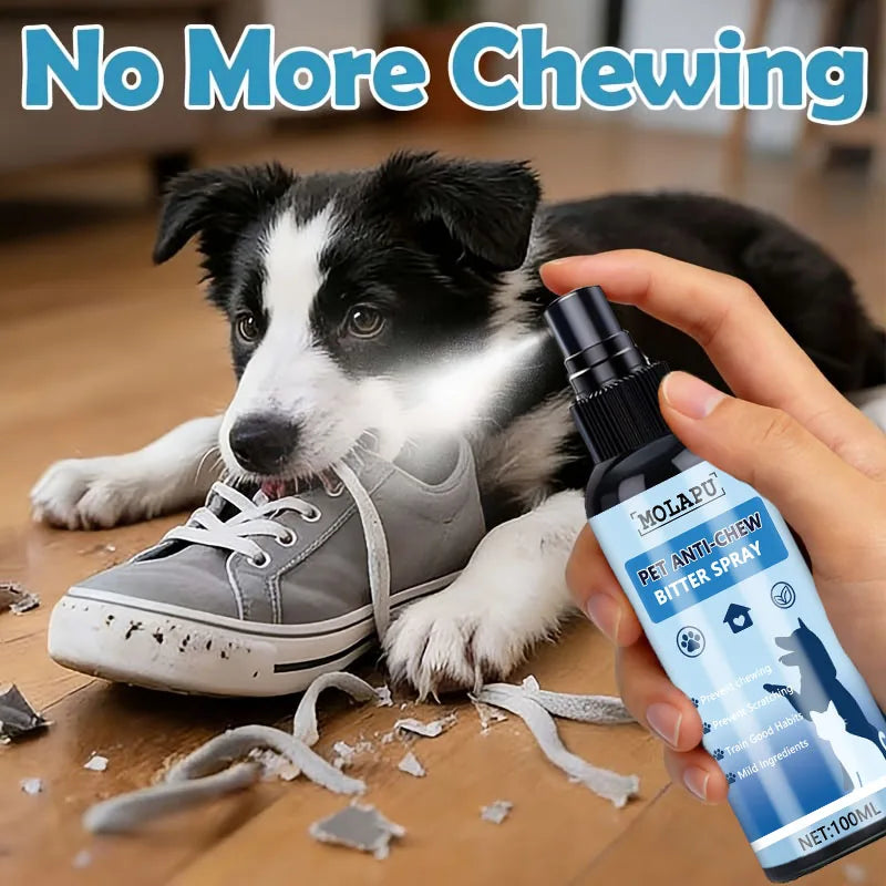 Super Bitter Anti-Bite Spray – Pet Chewing Deterrent Training