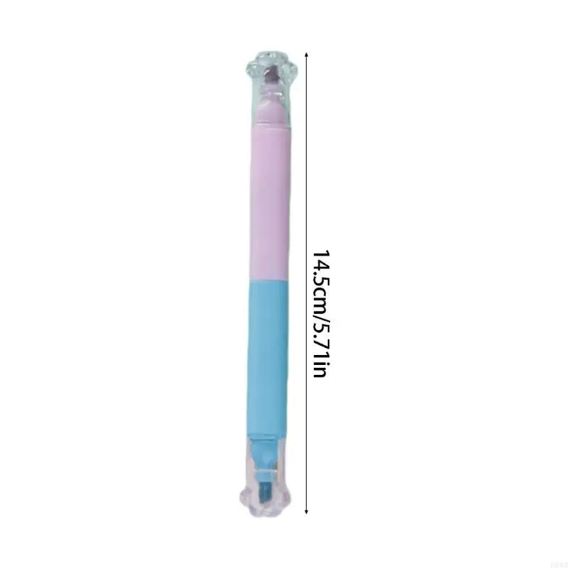 Pastel Highlighter Pens 6-Pack – Dual Fine & Chisel Tip Markers