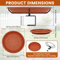 Clamp-On Railing Bird Bath – Deck Mount Plastic Birdbath Tray