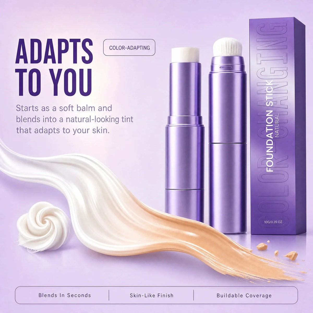 VIARELINE 2-in-1 Color Changing Foundation Stick | All Skin