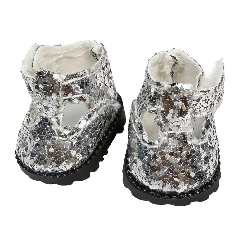 Miniature Sequin Doll Shoes 3.5cm | 1/6 Scale Dress-Up Gift