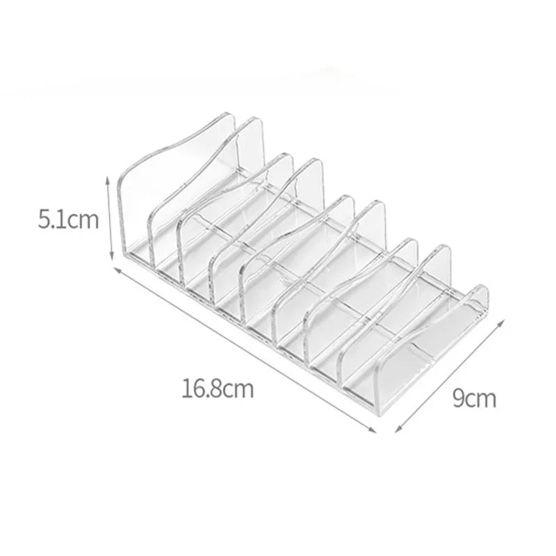 Clear Acrylic Eyeshadow Palette Organizer – 8-Grid Display