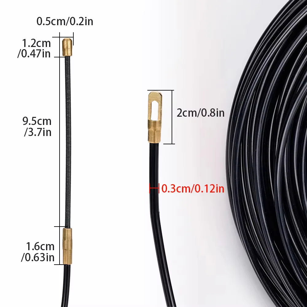 3mm Nylon Fish Tape Cable Puller Wire Guide – 5M to 40M