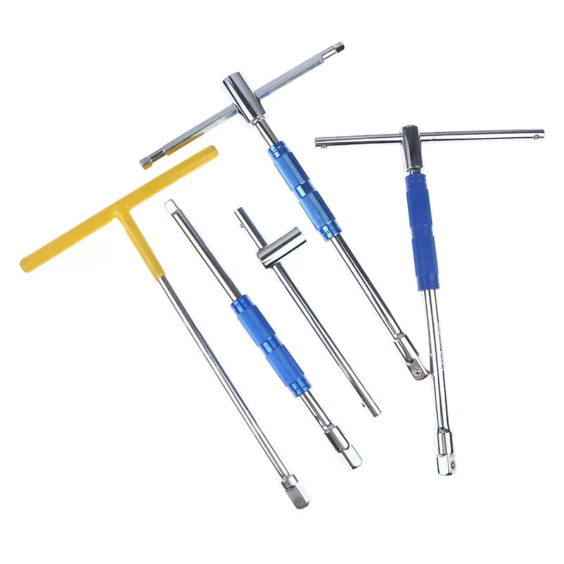 T-Handle Socket Wrench Set – Convertible Sockets & Lever Bar