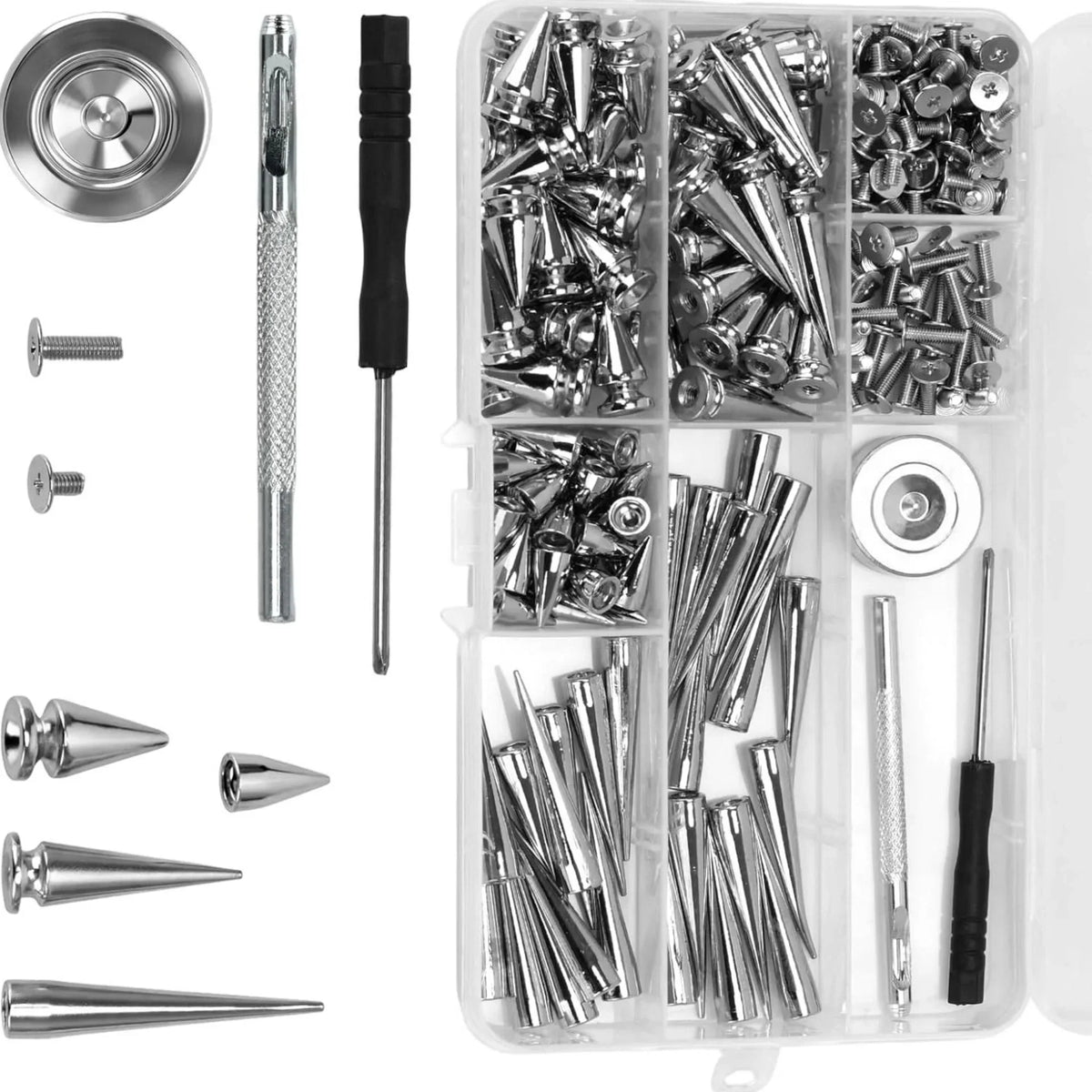 Zinc Alloy Stud Rivet Kit – DIY Leather & Fabric Craft Set