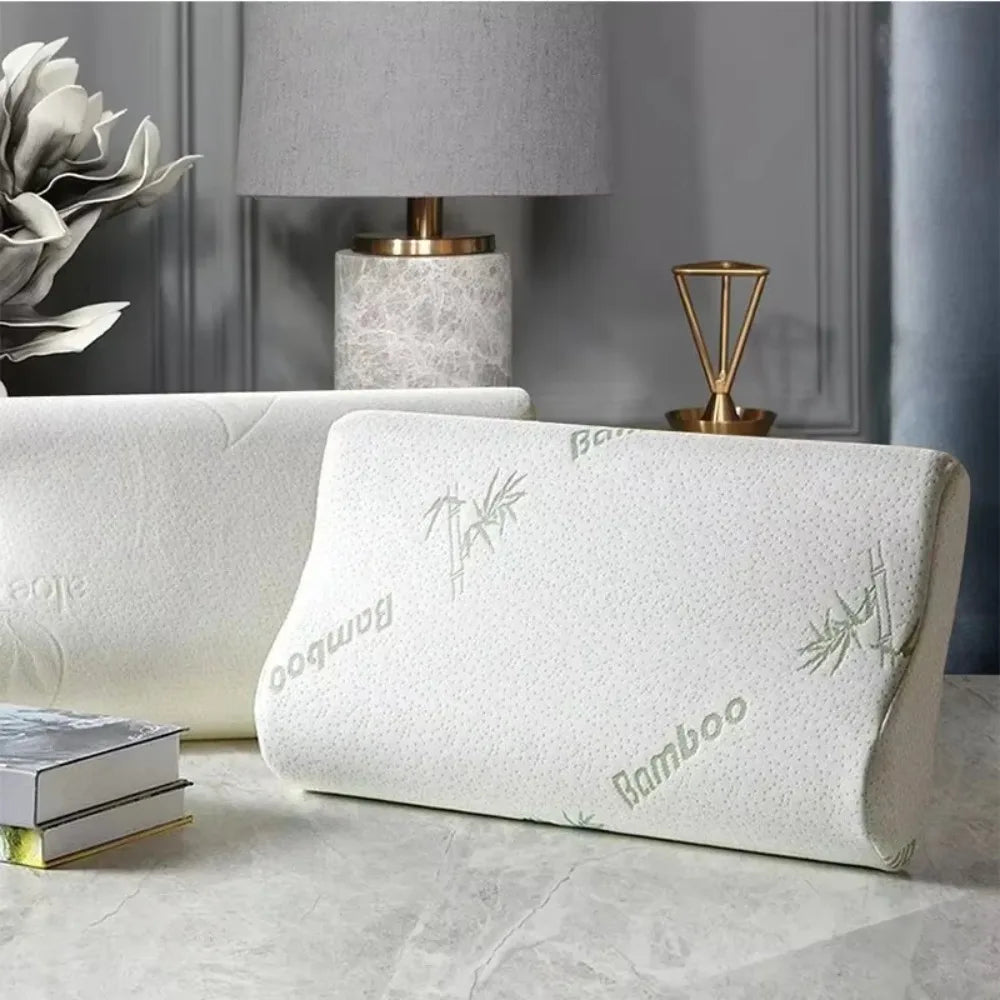 Bamboo Fiber Slow Rebound Memory Foam Pillow – Neck Support