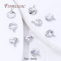 18K Gold Plated Round Charms 6mm 8mm – DIY Jewelry Findings