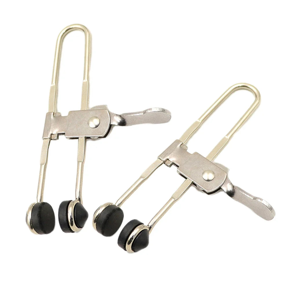 Rubber Head Lever Action Grid Clamps | Ceiling Tile Clips 2-Pack
