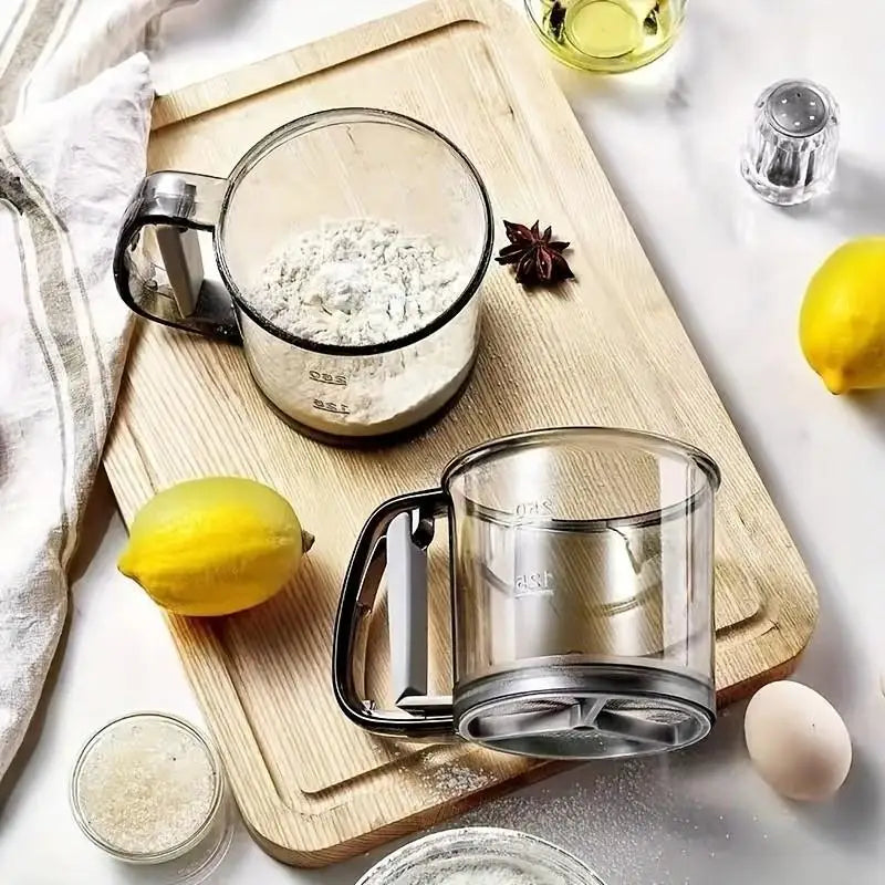 Handheld Flour Sifter Fine Mesh Powder Sieve | Baking Tool