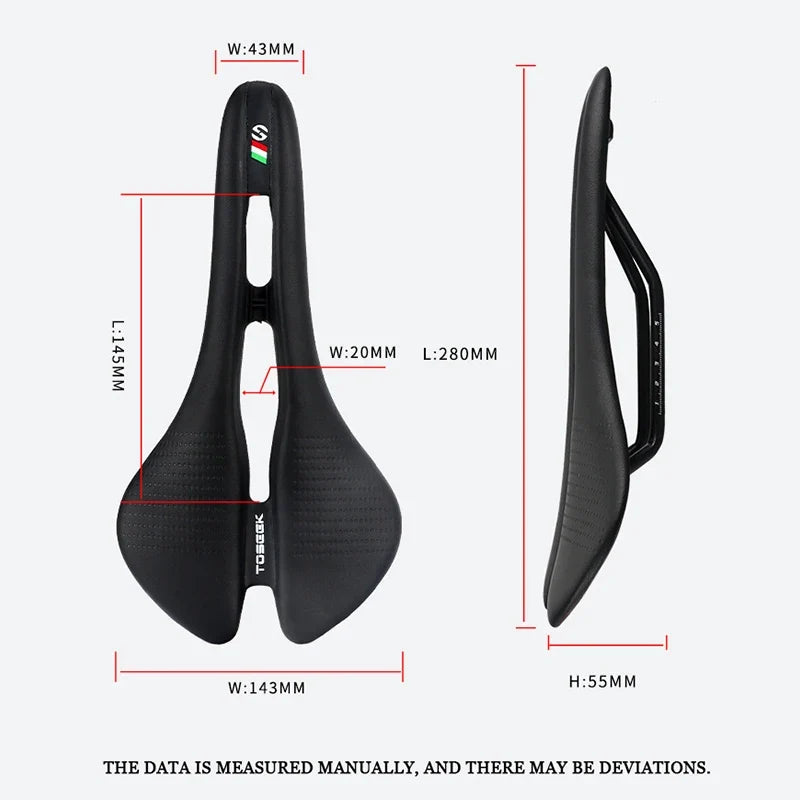 TOSEEK Ultralight MTB Bike Saddle – Ergonomic Hollow Cycling Seat