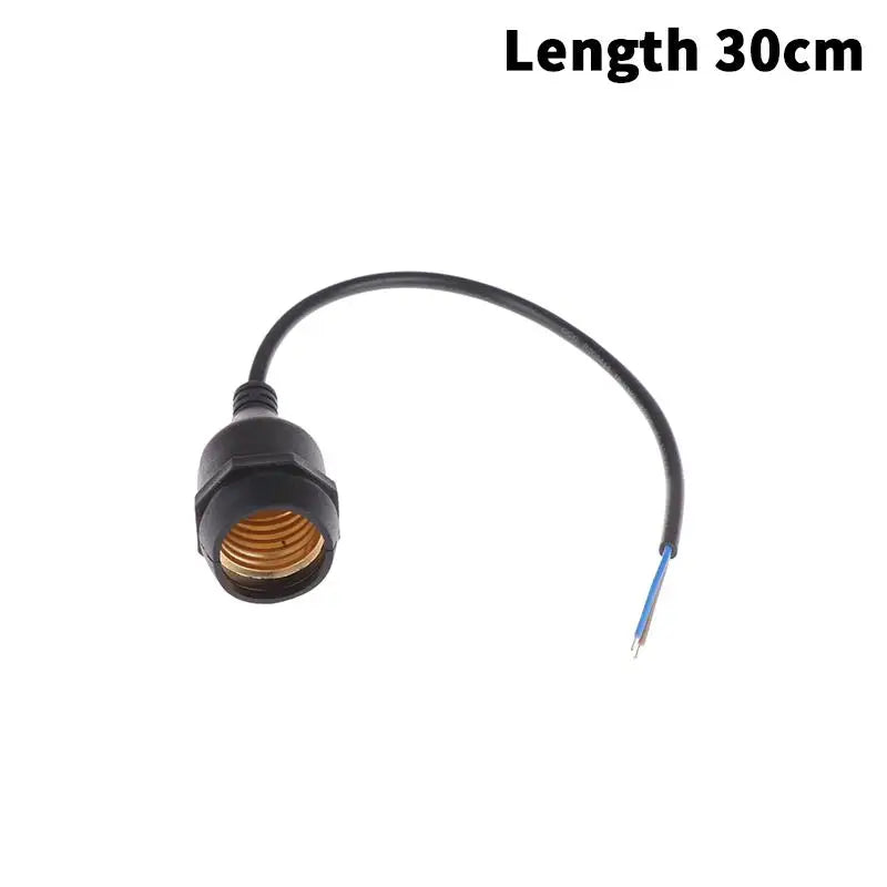 Waterproof E27 Lamp Holder with Power Cord Socket | 20–200CM