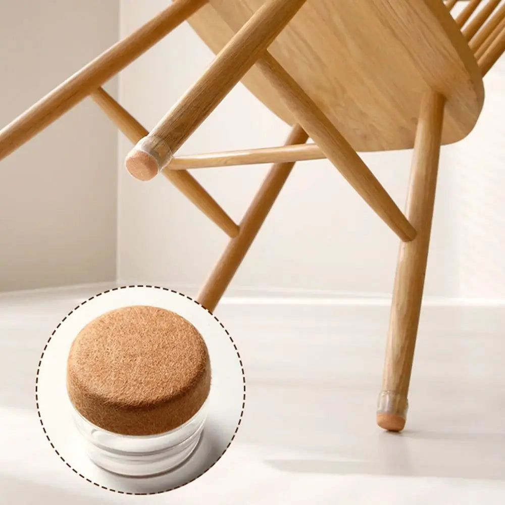 4Pcs Silicone Chair Leg Covers – Anti-Slip Floor Protectors