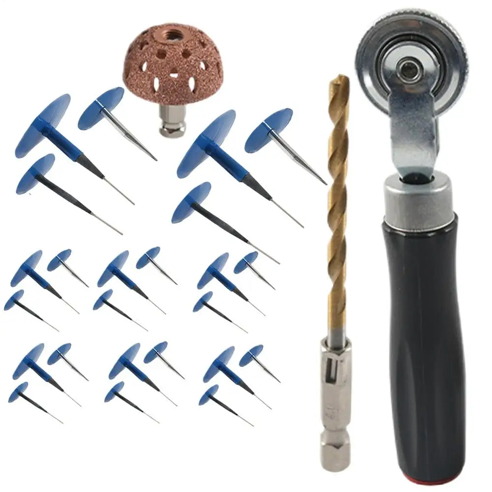 Tire Mushroom Plug Kit – Tubeless Tyre Puncture Repair Set