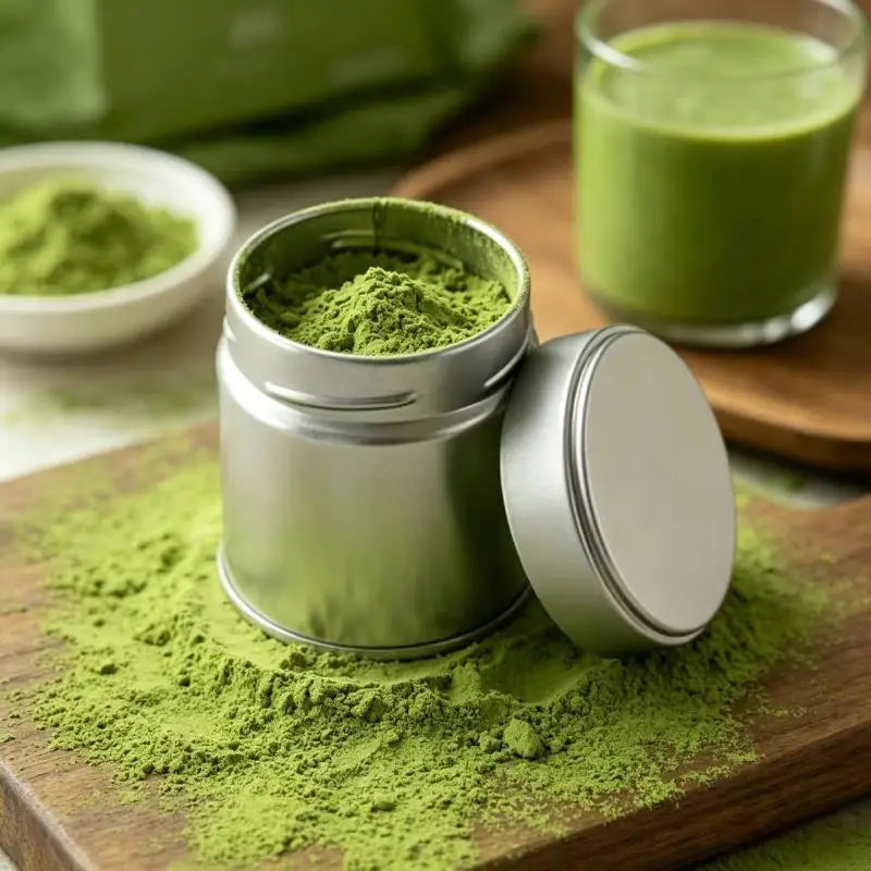 Mini Airtight Matcha Powder Tin Can | Portable Tinplate Jar