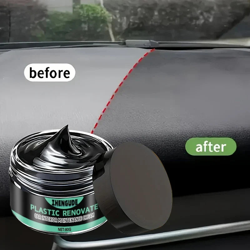 Motorcycle Tire Shine Wax – Black Gloss Tire & Plastic Protector