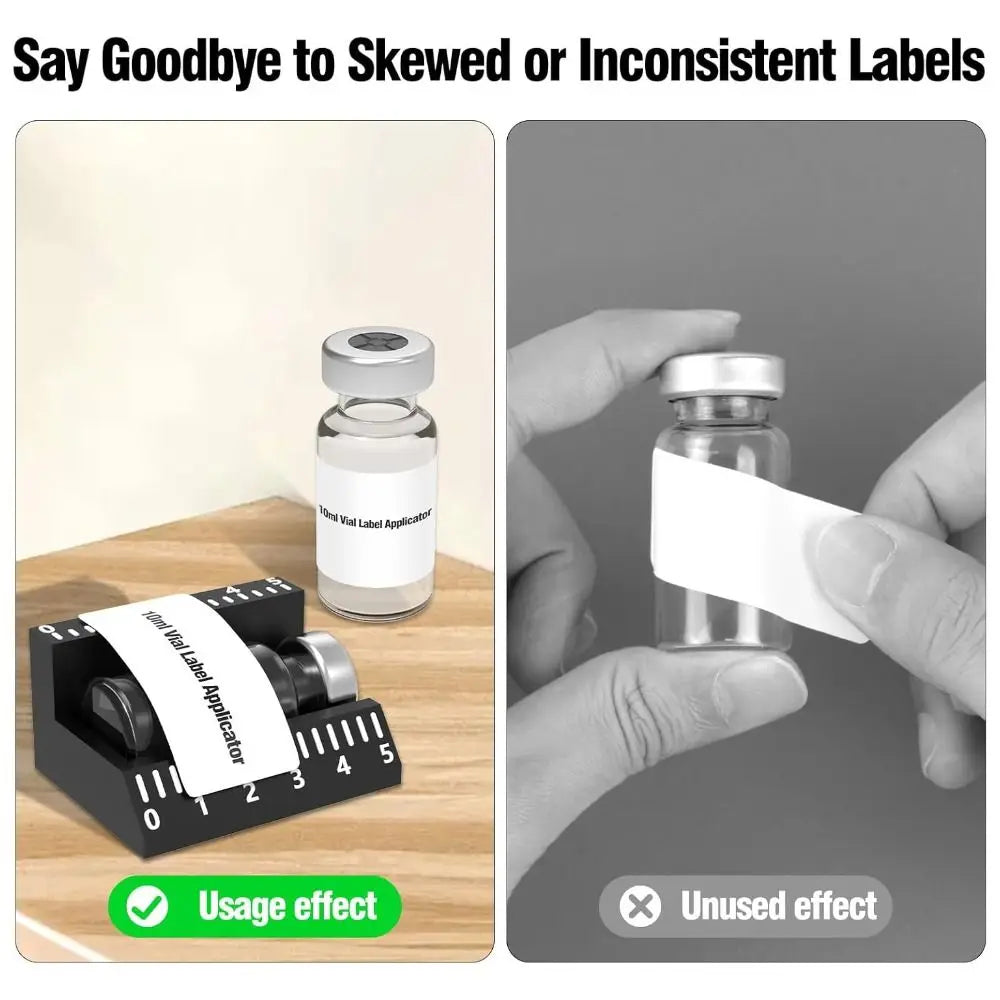 Vial Label Applicator 3ml & 10ml – Precise Reusable Labeling Tool