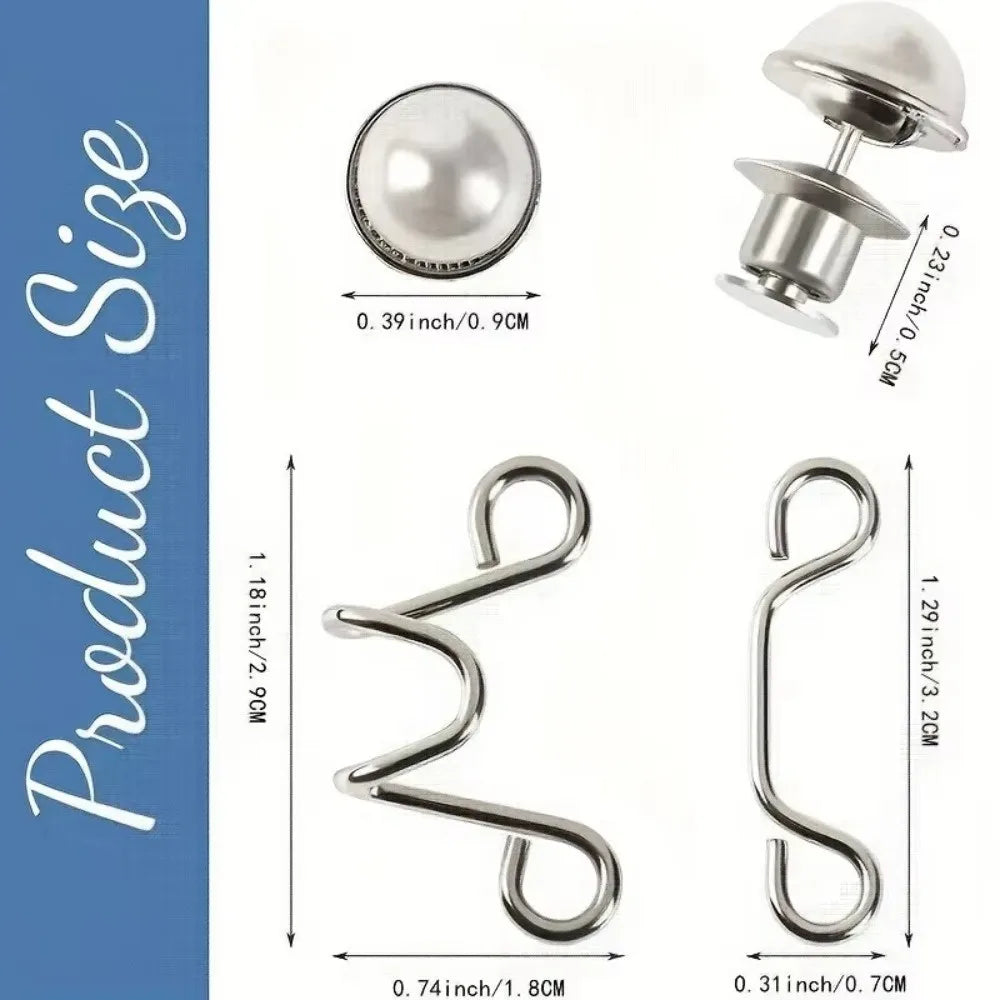 Adjustable Button Pins for Jeans & Pants – No Sewing