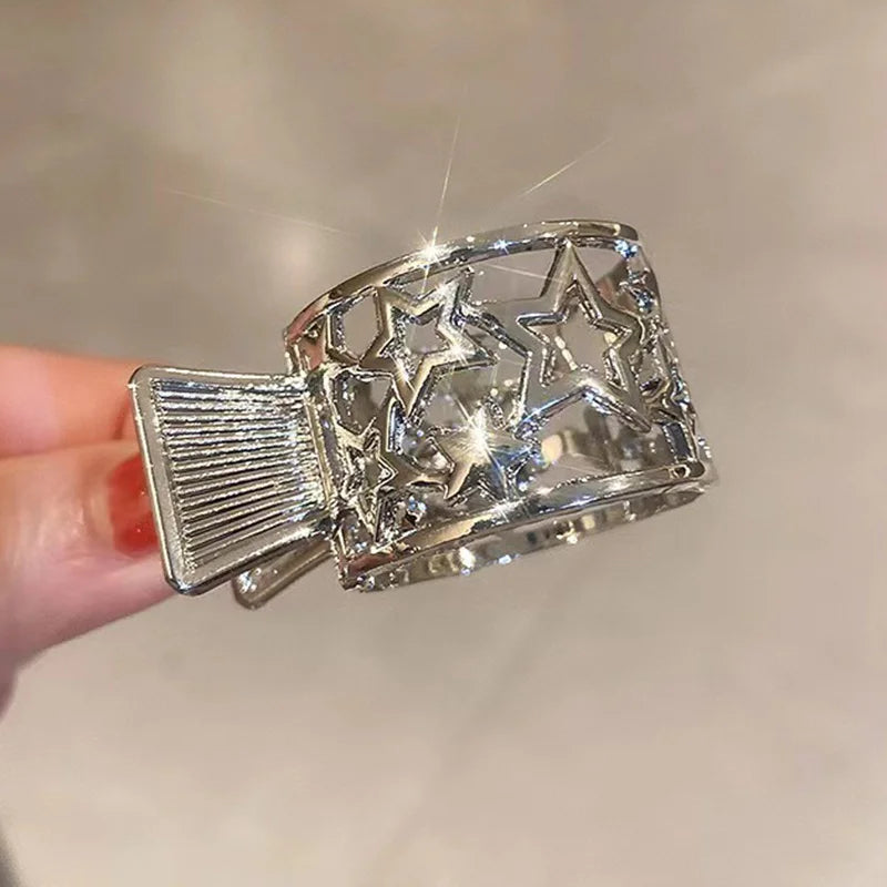 Metal Hair Claw Clip – Korean Ponytail Hairpin for Women