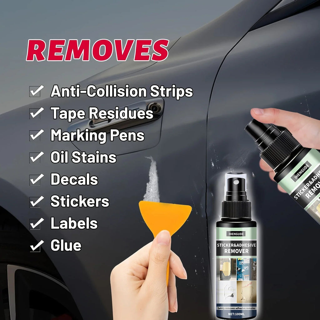 IHENGUDE Adhesive Remover Spray – Sticker & Glue Residue