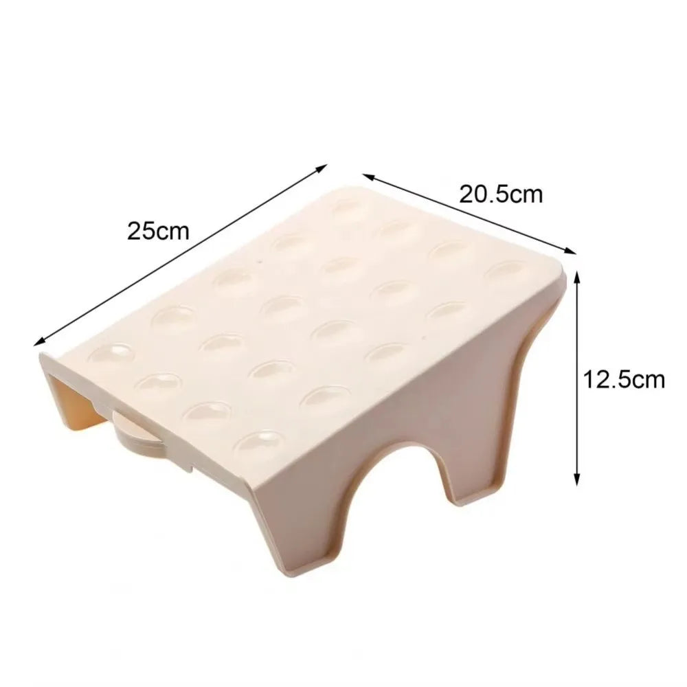 Double Layer Shoe Rack Space-Saving Organizer | Plastic