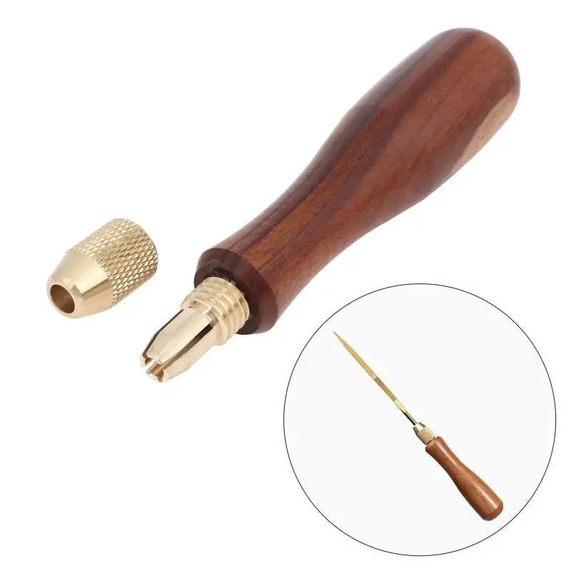 Wood File Handle Brass Collet Chuck for Small Files – DIY Tool