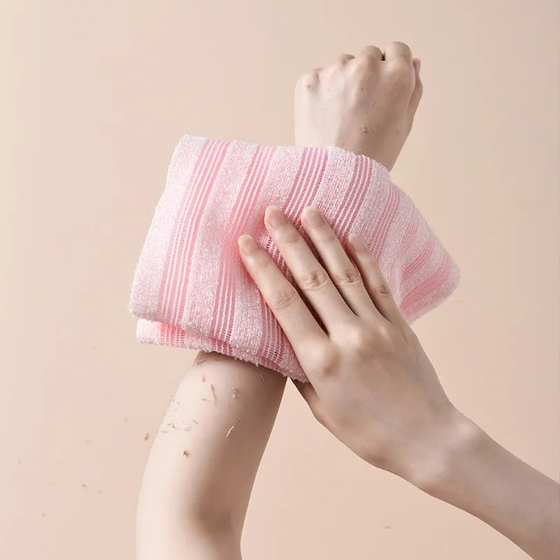 Japanese Exfoliating Bath Washcloth – Body Scrub Back Towel