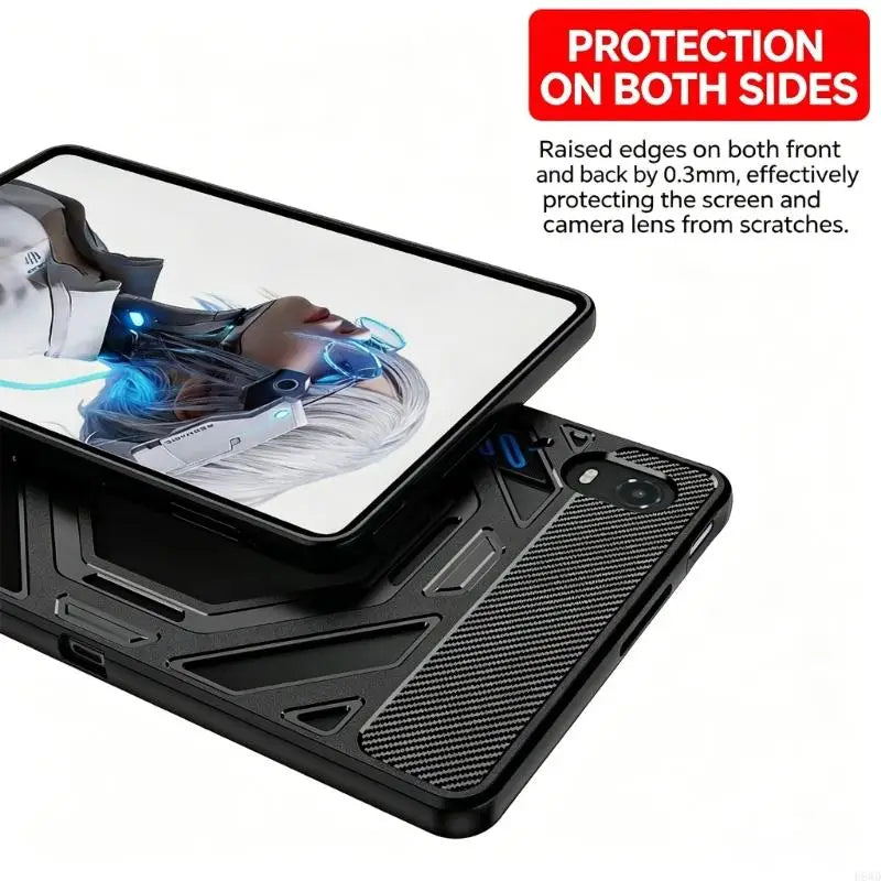 8" Gaming Tablet Case with Hand Grips & Rear Ventilation Cutout
