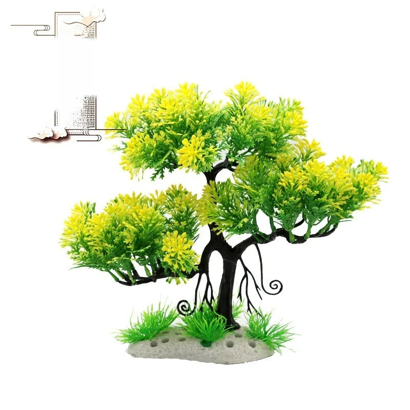 Artificial Aquarium Tree Bonsai Fish Tank Landscape Decor