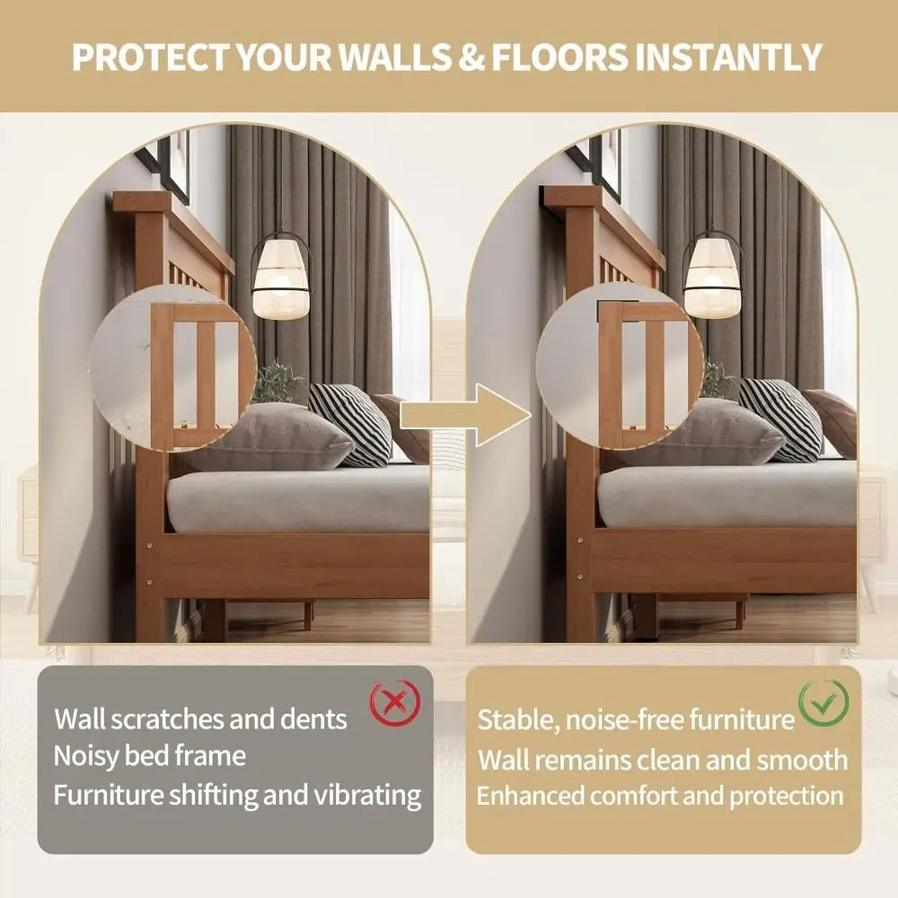 EVA Foam Headboard Wall Protectors – Anti-Vibration Bumpers