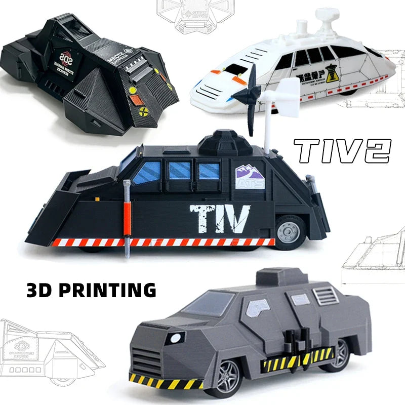 3D Printed Storm Chaser Off-Road Vehicle Model | Diecast Toy