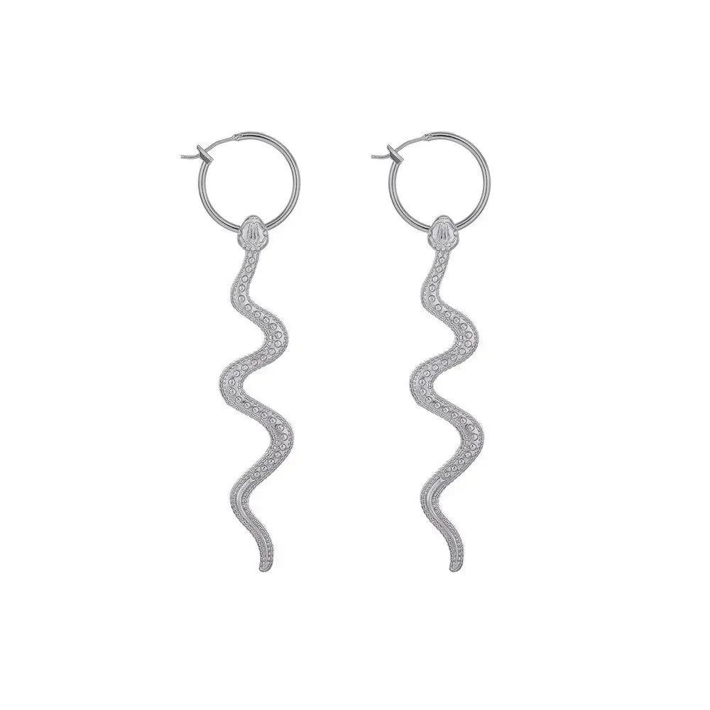 Vintage Snake Dangle Drop Earrings – Zinc Alloy Animal Style